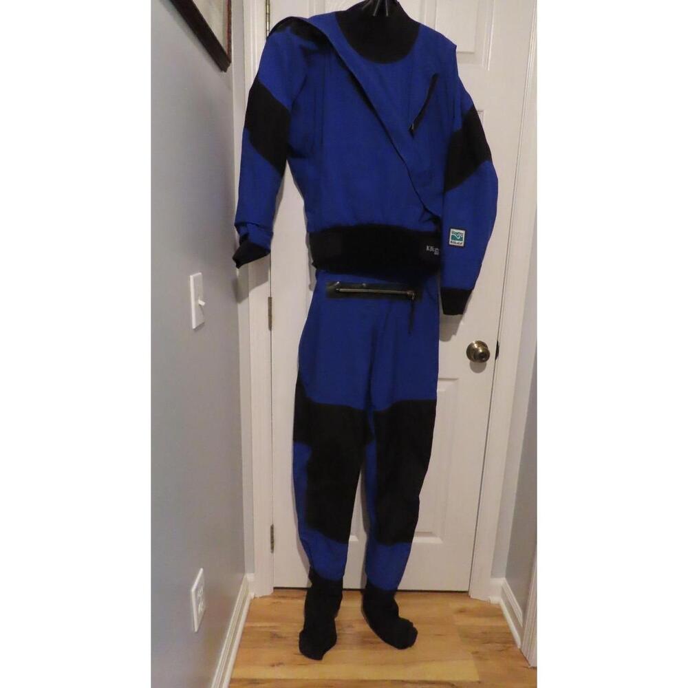 Kokatat Gore-Tex dry suit in size LHM (Large Husky, Regular height).